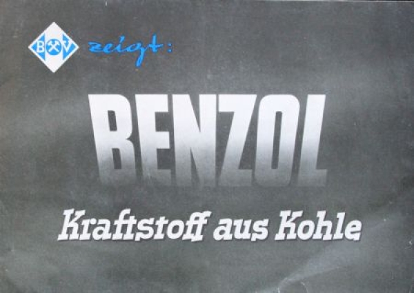 BV Aral Benzol "Kraftstoff aus Kohle" 1950 Tankstellenprospekt (4411)